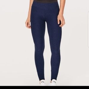 Lululemon Blue and black heathered leggings